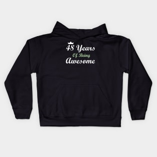 48 Years Of Being Awesome Kids Hoodie